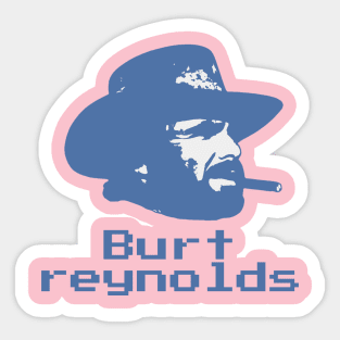 Burt reynolds ||| 70s retro style Sticker